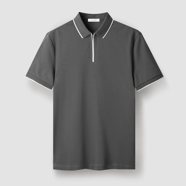 Zip-Up Polo