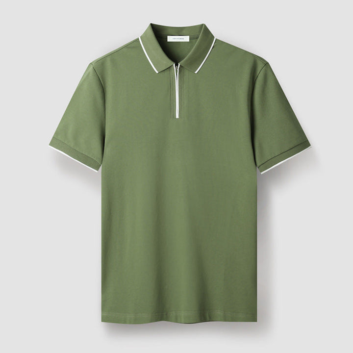 Zip-Up Polo
