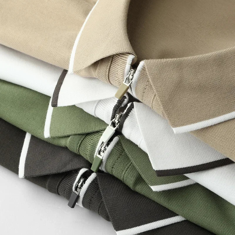 Zip-Up Polo