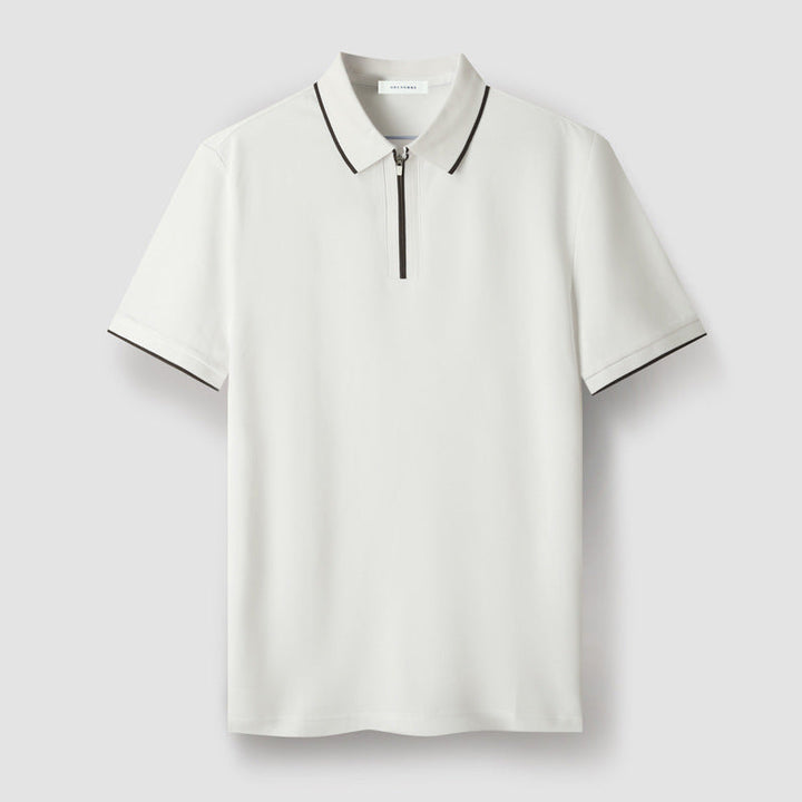 Zip-Up Polo