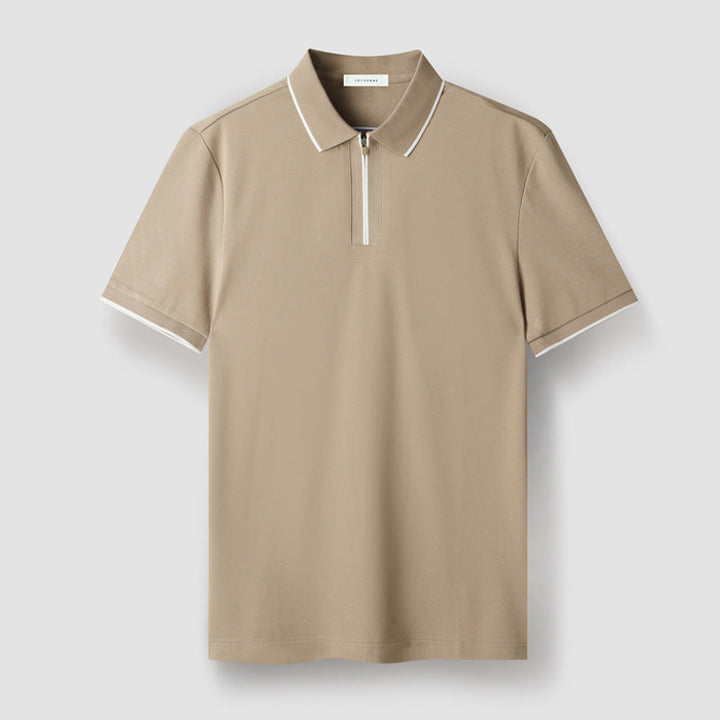 Zip-Up Polo