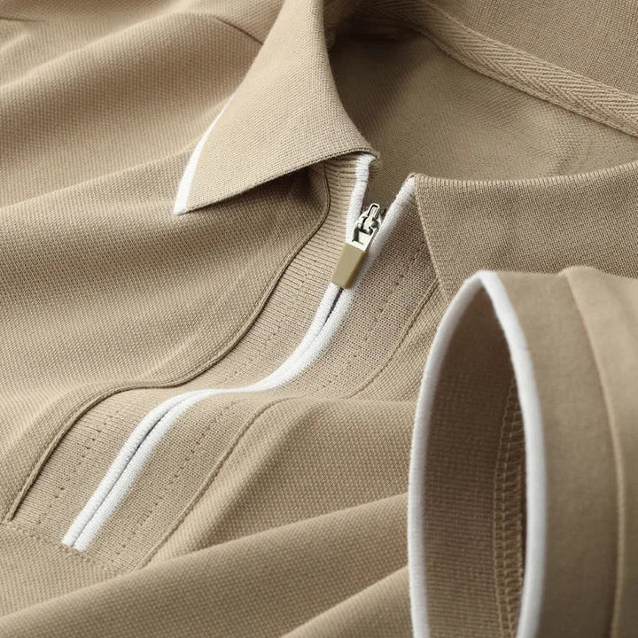 Zip-Up Polo