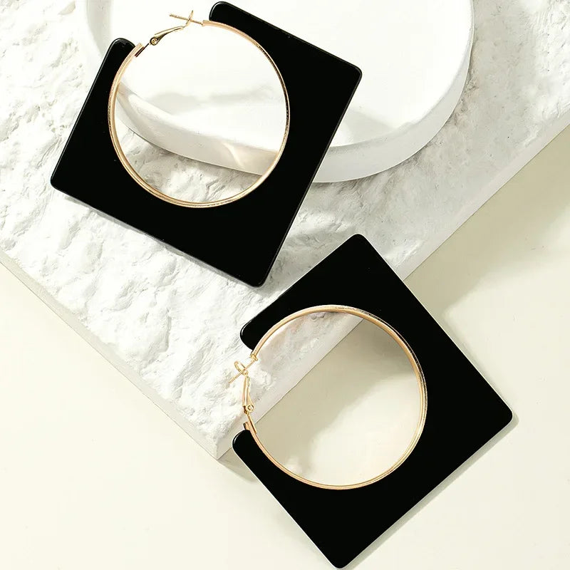 SQUARE DROP EARRING