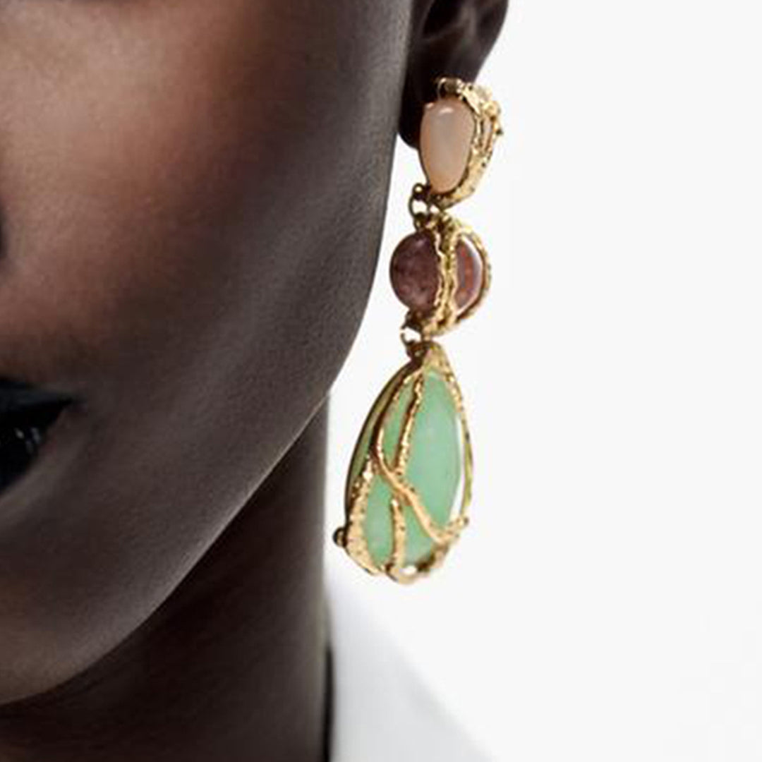 3 STONES EARRING