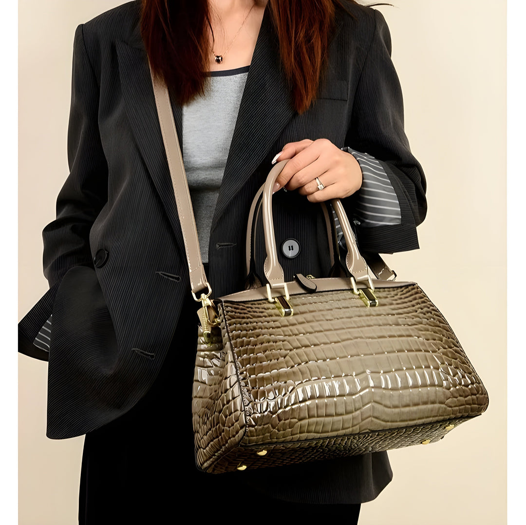 Embossed Croc Bag